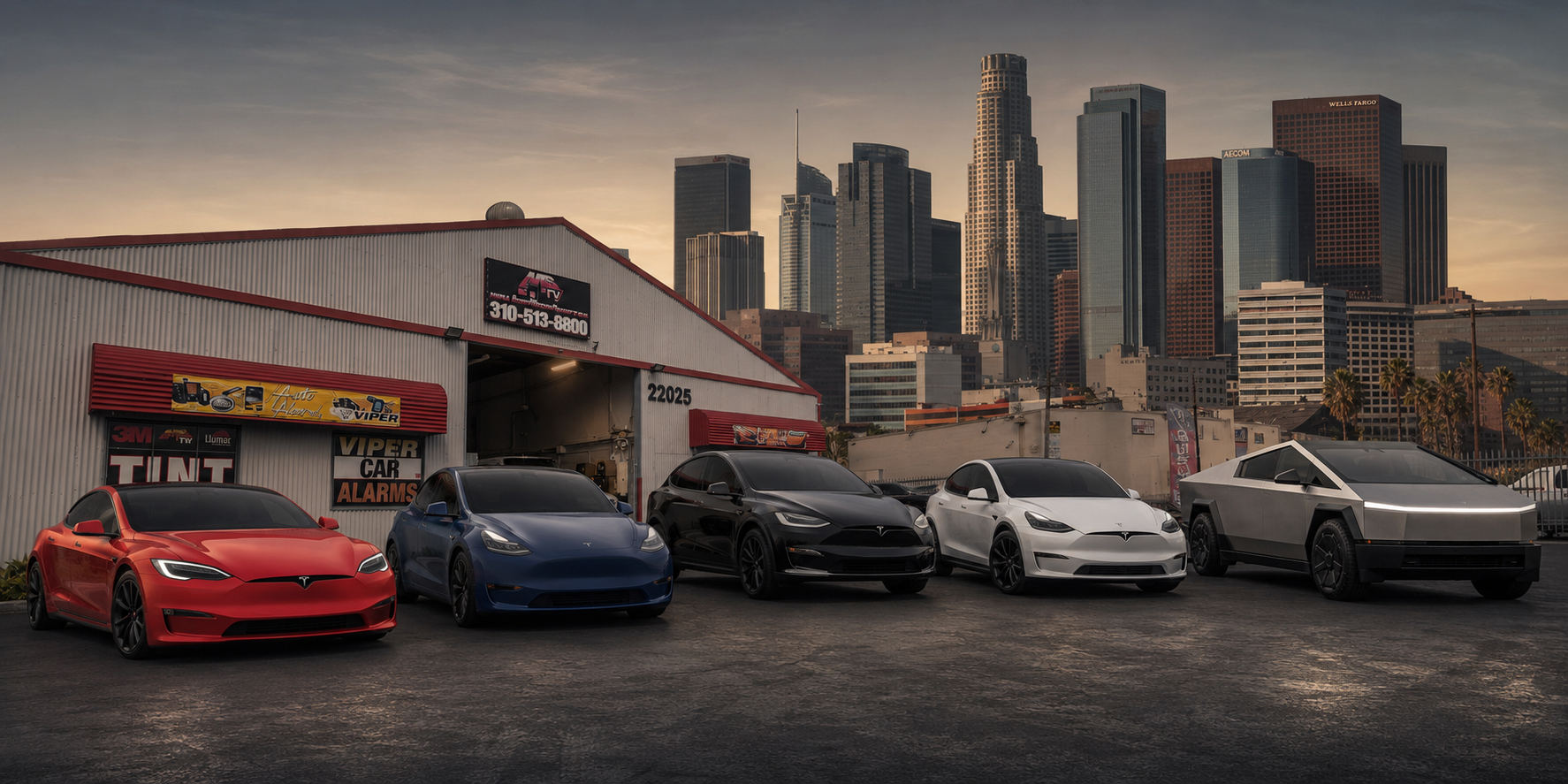 Tesla Tint LA mark